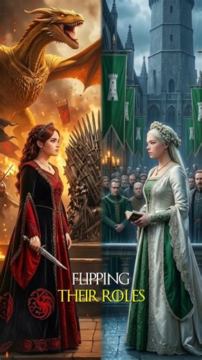 What If Alicent and Rhaenyra Switched Places? #houseofthedragon