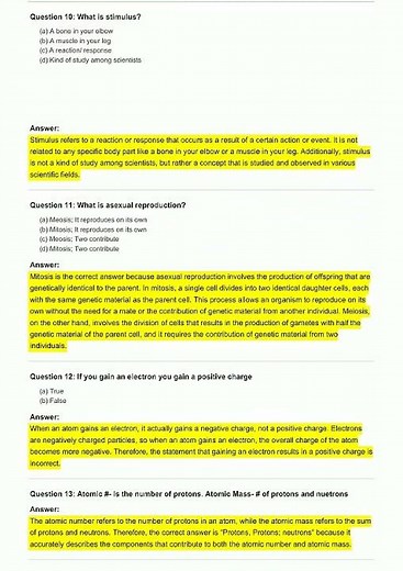 Biology Pre AP Prep , Flashcards & Trivia Exam video