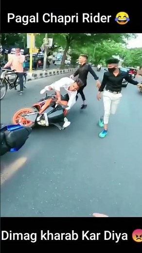Pagal Chapri Rider 😂| Dimaag Kharab Kar Diya😡|Video by @gurmanvlogs5533#shorts