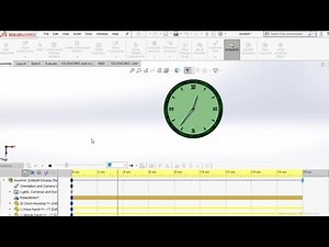 Clock motion in SOLIDWORKS
