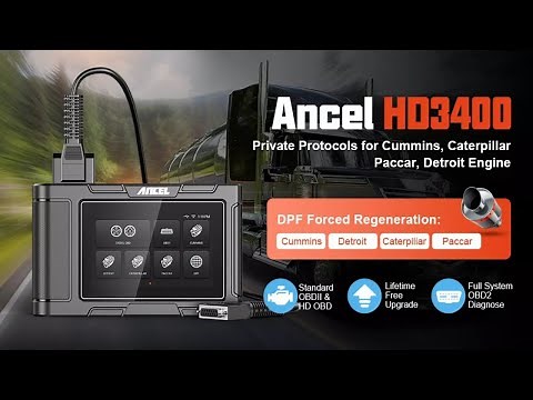 ANCEL HD3400 Review: Full System Heavy Duty Truck Scanner |