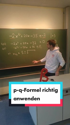 Die p-q-Formel richtig anwenden