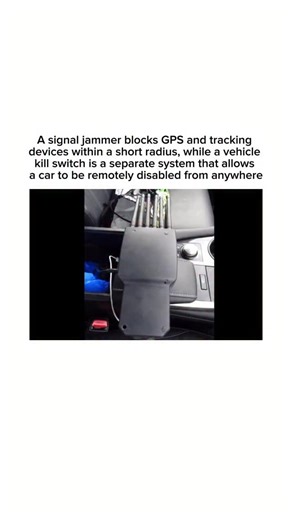 Interesting As Facts by Christopher Kiss on Instagram: "Youtube: 4fun Here’s a single, long, fact-filled caption, clean and straight to the point: A lot of people mix these two things up, but a signal jammer and a vehicle kill switch are not the same at all. A signal jammer works by emitting radio interference that disrupts GPS, cellular, Bluetooth, or tracking signals within a limited radius. That means the device being tracked doesn’t stop working — it just temporarily can’t communicate its lo