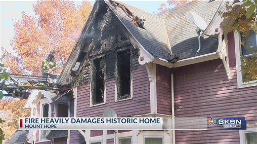 Fire causes extensive damage to historic Mt. Hope home