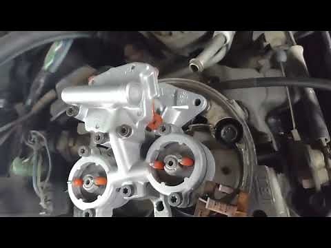 1990 Chevrolet 1500 5.7L 350 fuel injector removal and replacing, injectors, running rough, smoking