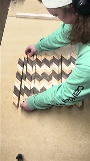 Chevron strips! #woodworking #cuttingboard #tools #diy #viral #fyp