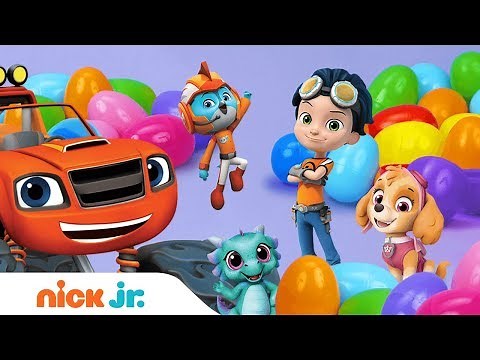 Surprise Eggs w/ PAW Patrol, Blaze, Shimmer and Shine, Rusty Rivets & Top Wing 🐰🥚 | Nick Jr.