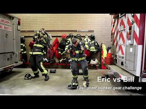How fast can a firefighter get dressed?
