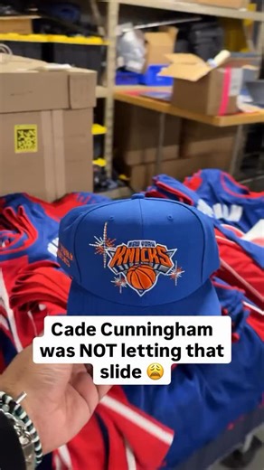 Woodward Sports on Instagram: "Cade Cunningham with the Ethical Diss not signing the Knicks Hat 😂"