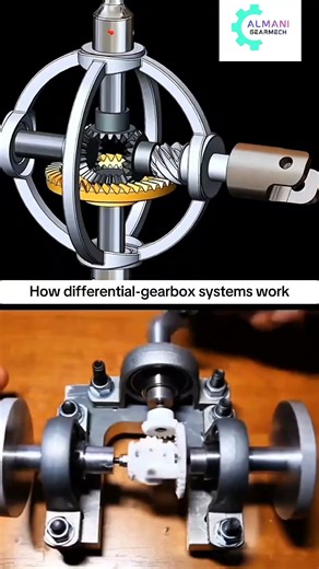 how differential gearbox work💯🔥 #shorts #howitworks #automobile #machine #explore #mechanical