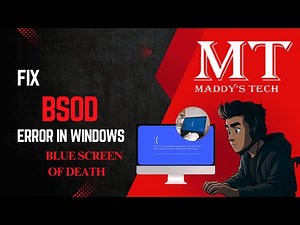 How to Fix Blue Screen Error on Windows | Step-by-Step Guide 2025 | Maddy's Tech