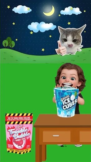 small and large chewing gum#shorts #chewinggum