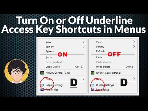 Underline access key shortcuts turn on or off | how to | Windows 10 | 2021 💻⚙️🐞🛠️
