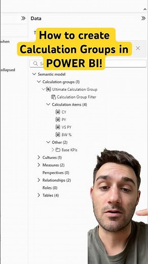 Do you know how to create calculation groups in #powerbi ?