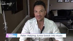 WATCH: Peter Andre reveals surprising reason he let Junior sign music deal at 16