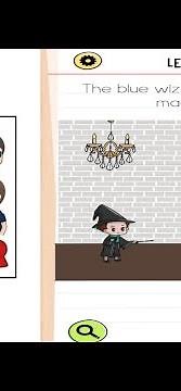 Brain test all star level 205 the blue wizard must win the magic duel || walkthrough solution