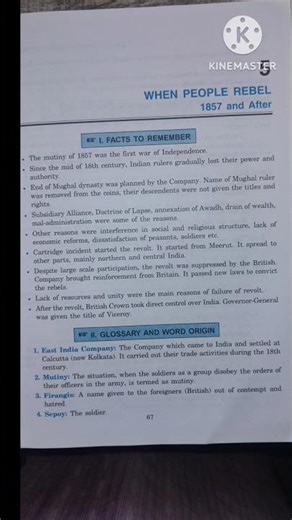 When People Rebel 1857 and After Full Chapter Solutions | Class 8 History Chapter 5 #shorts