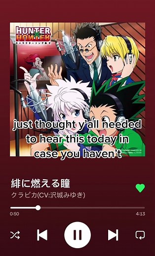 AKAKU AKAKU AKAKU Song by Kurapika | Hunter x Hunter