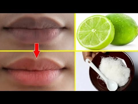 Cómo conseguir labios rosados en 3 minutos, ACLARA los labios oscuros de forma natural en casa