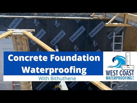 Bituthene Concrete Foundation Sealing