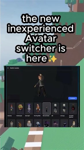 You Can Change Your Avatar InGame!? #roblox #shorts