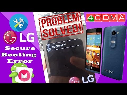 FIXed! Secure Booting Error LG LS665 Tribute 2!