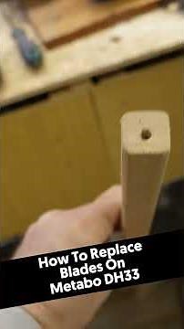 How To Replace Blades On Metabo DH330 Planer In Under 3 Minutes? #metabo