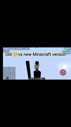 Old 🥺 vs new Minecraft version 1.21.4 vs 2.20.4 #minecraft #version #shorts #status