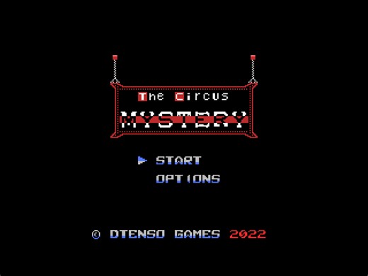 ( MSXdev'22 ) The Circus Mystery MSX by DTensoMSX