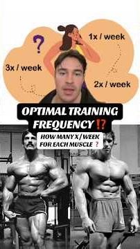 Optimal Training Frequency! How Many Times A Week To Train A Muscle Is Best?