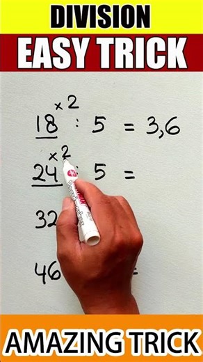 Number Division Tricks _ Quick Division Method #mathstricks #maths #mathstricks