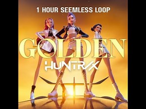 KPOP Demon Hunters x HUNTR/X - GOLDEN (1 HOUR SEEMLESS LOOP) + LYRIC VIDEO