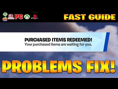 How To Get Your LOST Purchased Items Redeemed in Fortnite! (In-Game Pack DLC Content Bundle Skin)