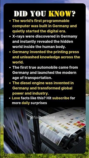 Germany Invented the Modern World… and No One Noticed