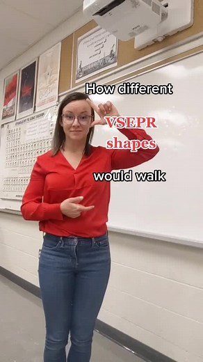 Chemistry Molecules Strutting: Different VSEPR Shapes Walk Challenge