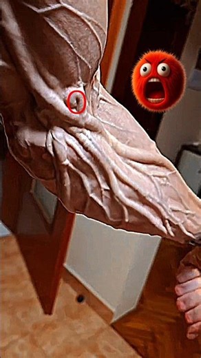 This Arm Doesn’t Look HUMAN 💀 | Freak Veins Physique #veins #gymshorts #viral