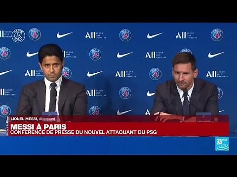 REPLAY - Messi à Paris : conférence de presse du nouvel attaquant du PSG • FRANCE 24