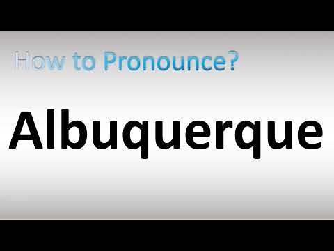How to Pronounce Albuquerque
