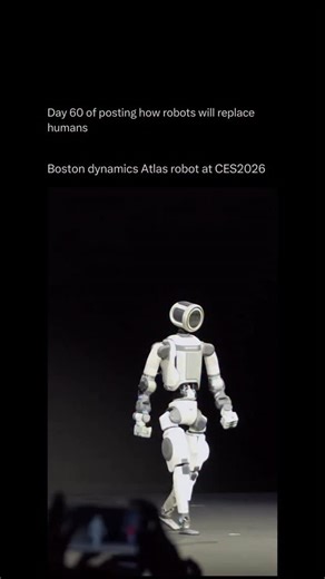 Explaining Robotics on Instagram: "Follow @explain.robotics to learn everything about the latest advancements in robotics one post at a time 🧠🔥 At CES 2026 in Las Vegas, Boston Dynamics, now owned by Hyundai Motor Group, showcased the latest version of its humanoid robot Atlas, marking its first major public exhibition of a production-ready model. The life-sized robot walked onto the stage, demonstrated fluid human-like movement, and highlighted advances in mobility, perception, and autonomy t