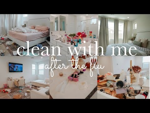 CLEAN WITH ME AFTER THE FLU || SUNDAY HOME RESET || CLEANING MOTIVATION