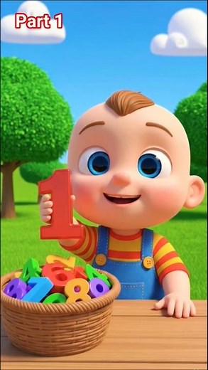 1 to 5 Counting for Kids 👶 | Learn Numbers 12345 | Baby Learning Video #shorts
