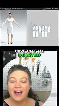 CLO3D A-Line Wrap Skirt Draft Seam Wrap #shorts