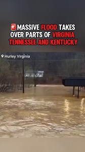 The National Weather Service has issued a Flash Flood Emergency for Hurley, Virginia, with significant to catastrophic flooding reported. Widespread flooding is also impacting parts of Kentucky, Tennessee, and Virginia as relentless rain continues to pound the region.⚠️ Life-threatening conditions are unfolding as stationary thunderstorms produce torrential rainfall, leaving homes and roads underwater. | Youwontbelievemeofficial