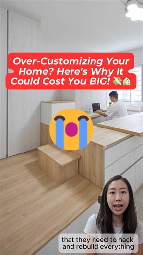 2.4K views · 11 reactions | Over-Customizing Your Home? Here’s Why It Could Cost You BIG! This big mistake that many homeowners make may cause you to lose money when you’re selling your home in the future! Share this video with someone who is renovating soon! | Hometrust.sg | Facebook