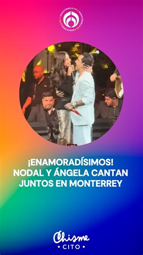 #LoMásVistoDe2025 ¡LA PAREJA DEL SIGLO!😎😍 Recordamos cuando Ángela CANTÓ junto a su señor esposo, Nodal, durante su concierto en la Arena Monterrey🤩: "Ay, qué padre el amor de veinteañeros🫠, siguen en su luna de miel🥹", señaló Analú Salazar | Radio Fórmula