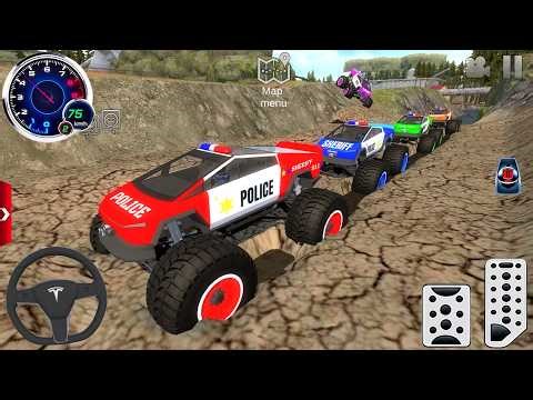 Impossible Car Mega Stunts Ramp Simulator #2 - US Police Monster Truck Driving 3D - Android gameplay