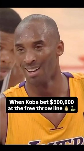 When Kobe bet $500,000 at the free throw line 👀