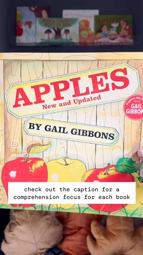 Apples picture books = the perfect fall combo 🍎 When I’m picking fall read-alouds, I always like to think about the comprehension skills I can weave in. Here are 5 apple books I love sharing this time of year (with a focus for each one!): 🍎 How to Make Apple Pie and See the World — How Settings Can Change 🍎 One Green Apple — Character Feelings vs. Traits 🍎 Bad Apple — Making Predictions & Connecting Events 🍎 Apples — Nonfiction Text & Apple Life Cycle 🍎 The Poisoned Apple — Fractured Fairy