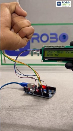 Count Your Heartbeats in Real-Time! 🫀📟 | DIY Project" #roboarmy #arduinoprojects #shortsviral