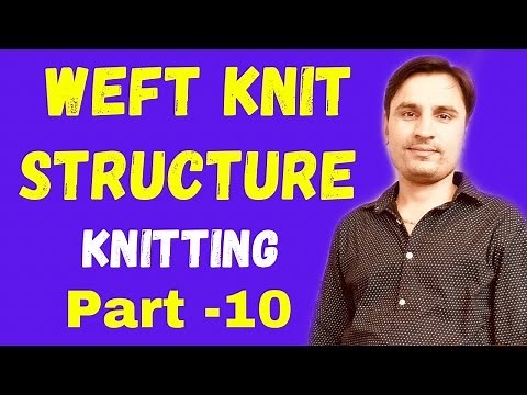 Weft Knit Structure An Introduction | Knitting | Weft Knitting structure